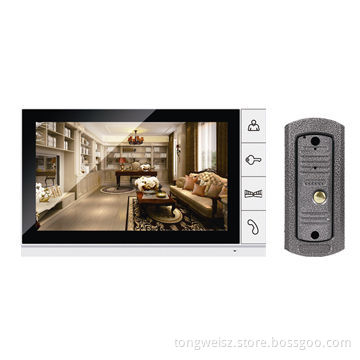 Smart Home Video Intercom, 9-inch Color TFT Screen with High Resolution+CMOS Outdoor Camera